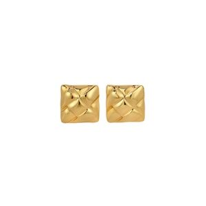 Heaven Mayhem Woven Gold Earrings.